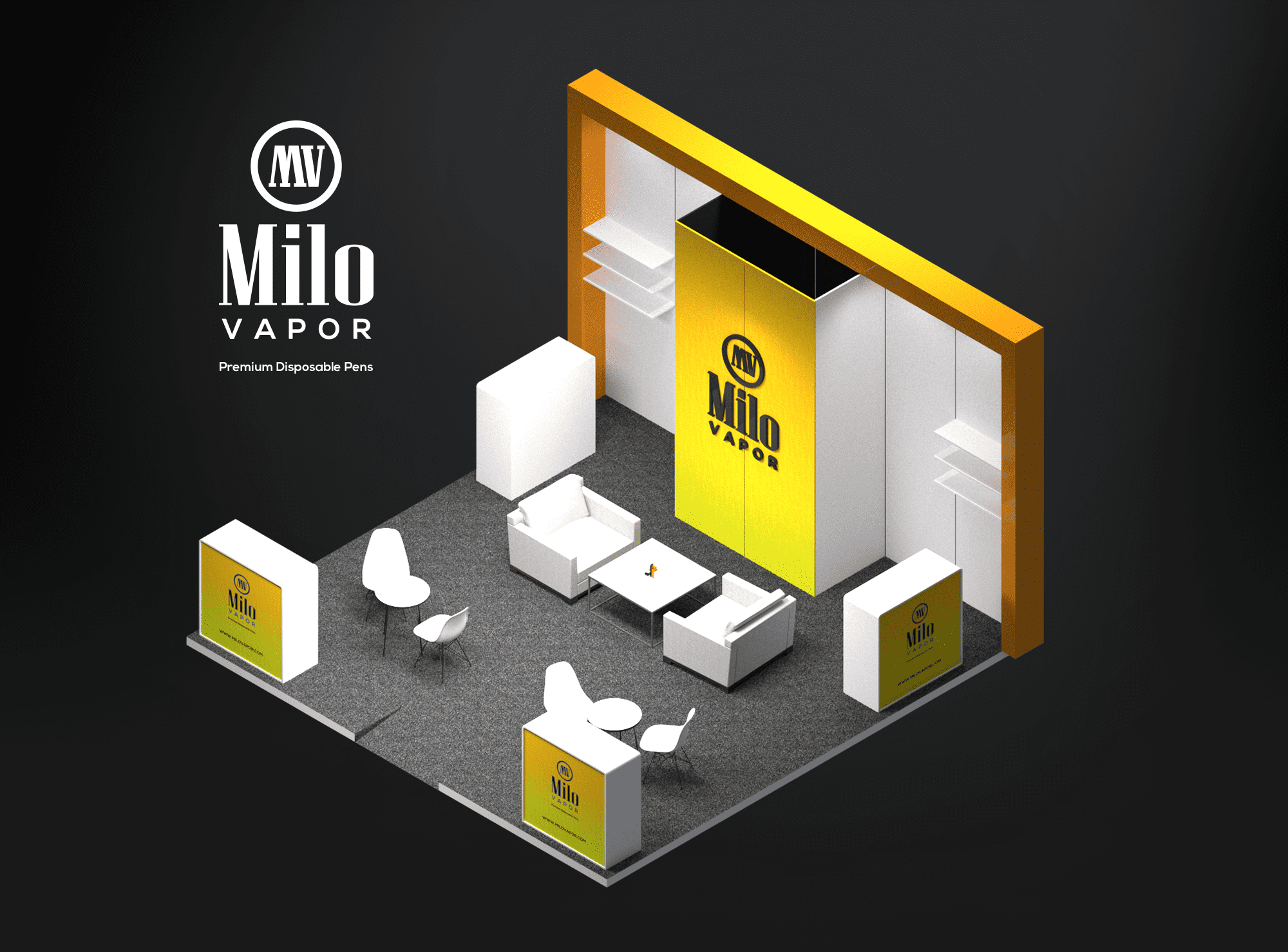 Booth Design & Counter Service Design1