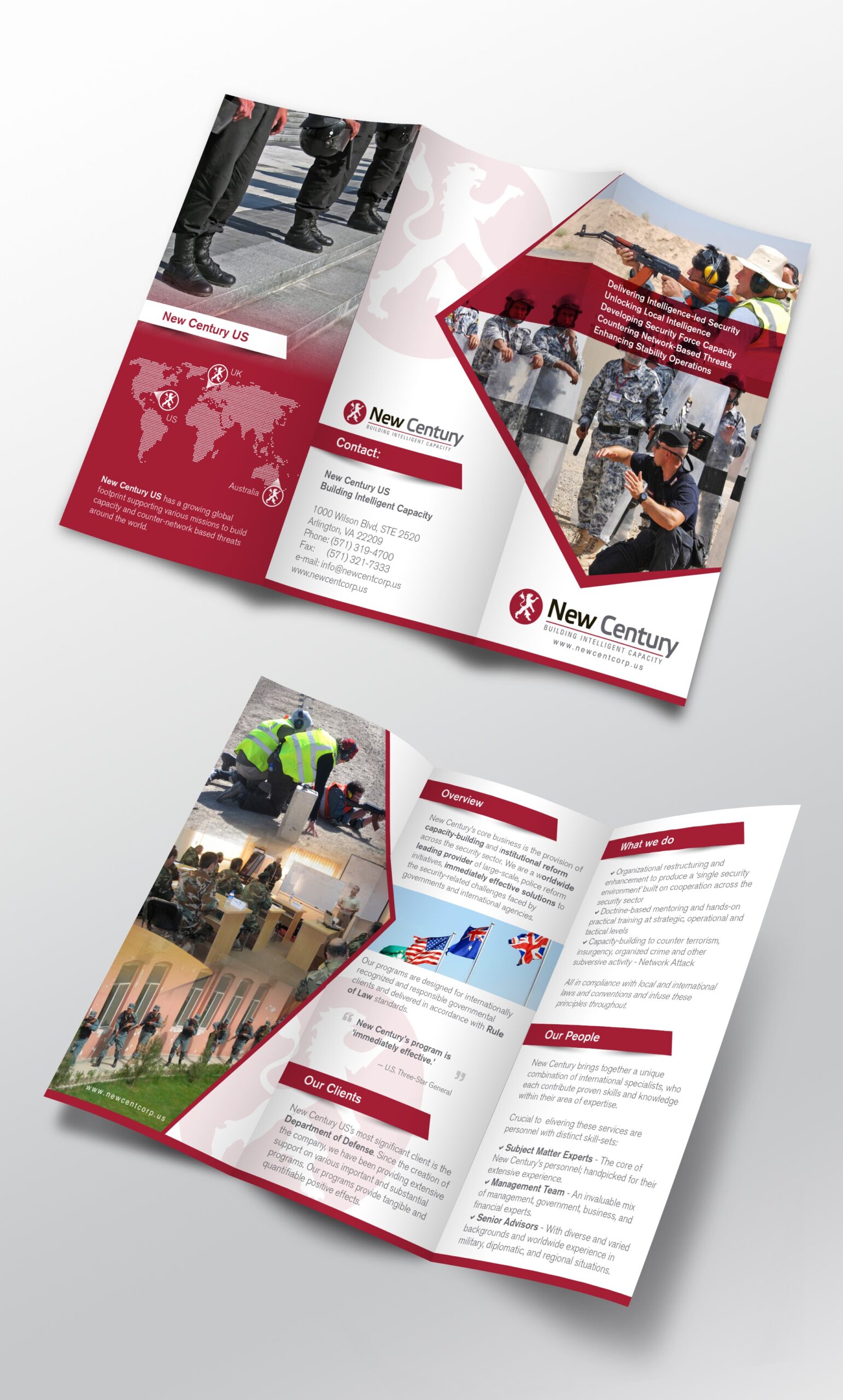 Brochure for a US Defense firm1