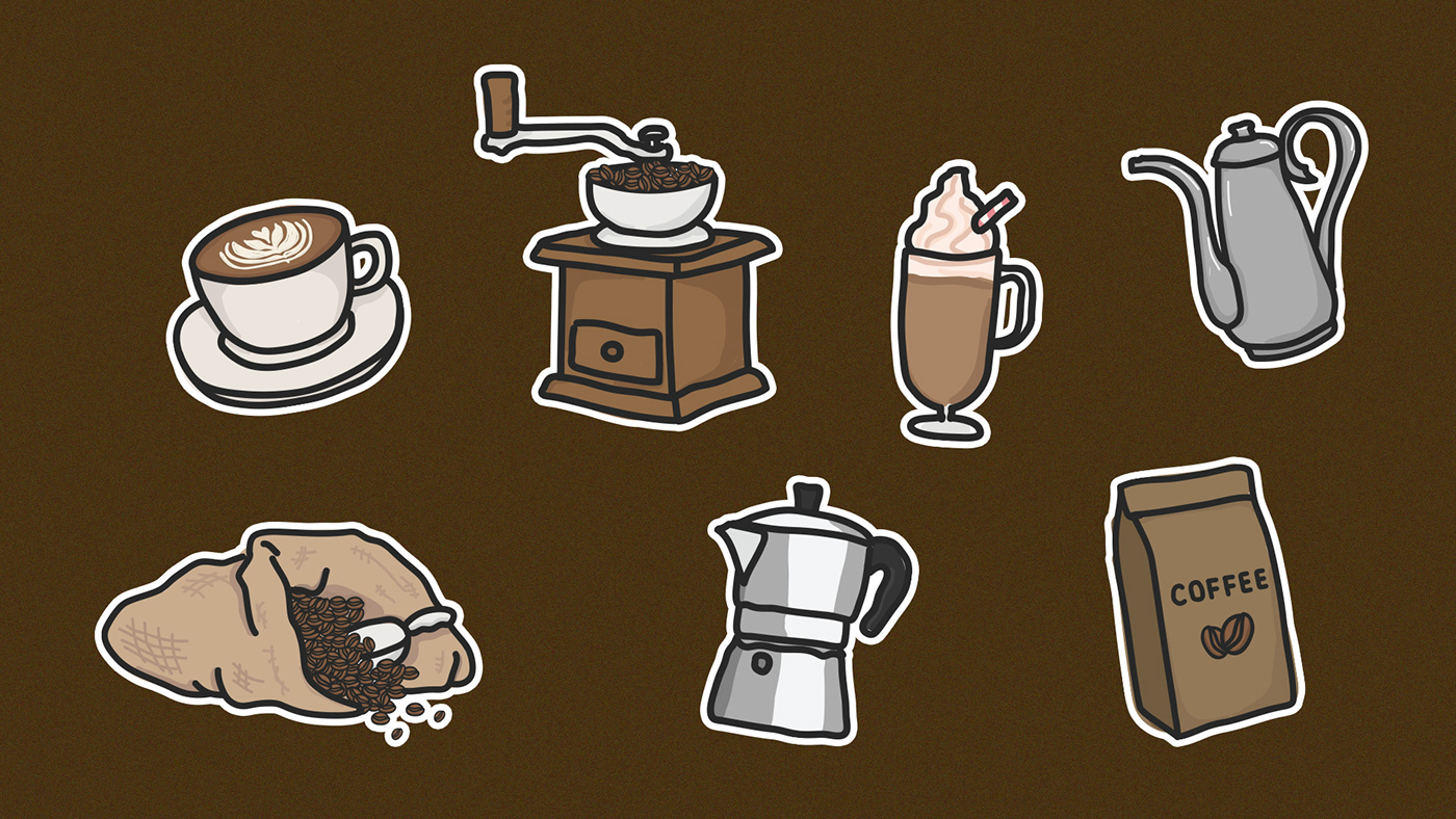 Coffee Related Stickers1