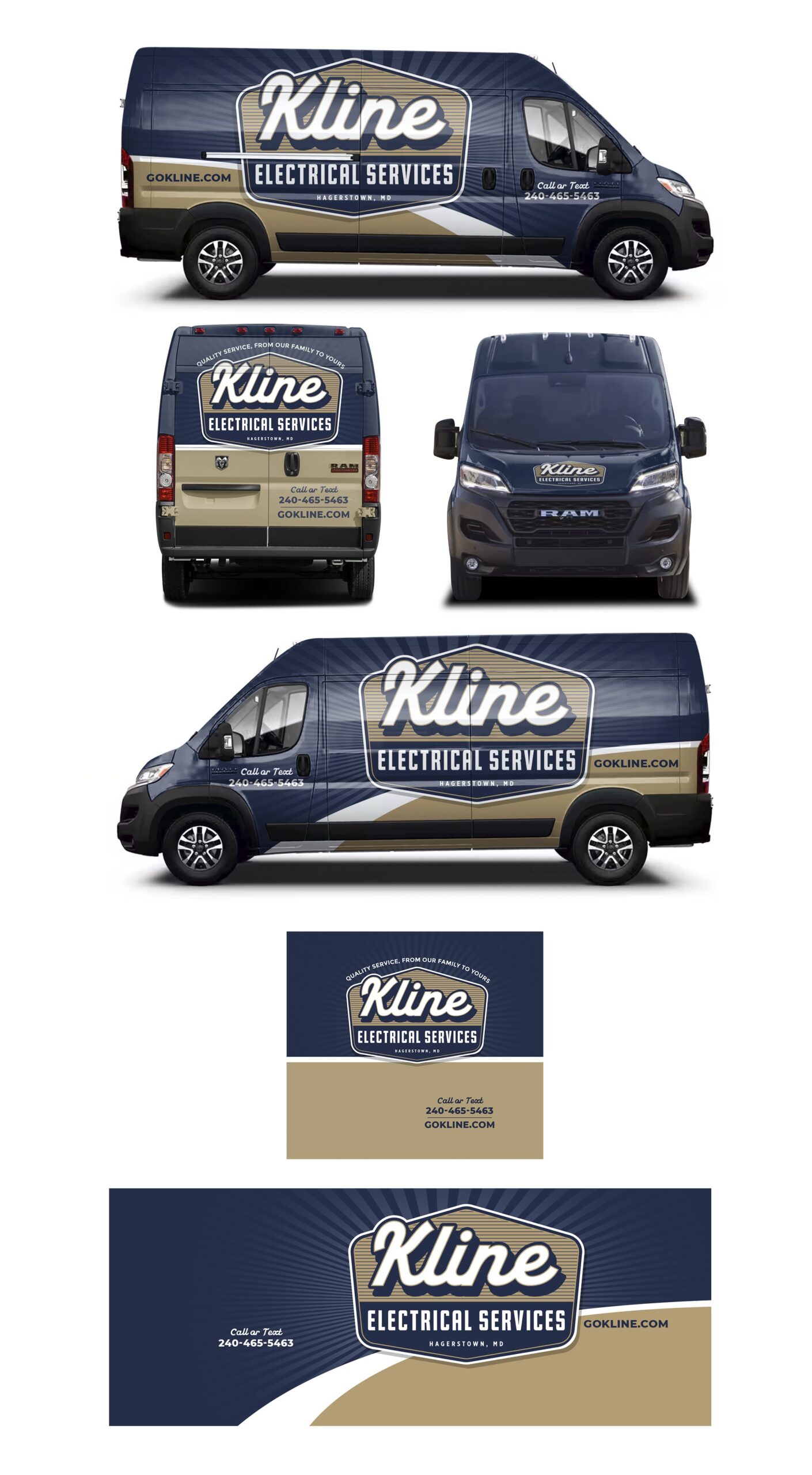 Kline Electrical Services Van wrap1