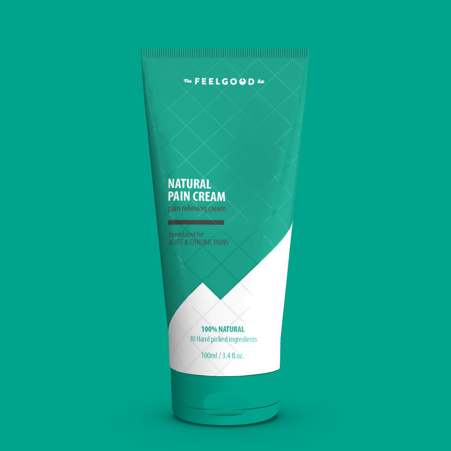 Natural pain Cream label design1