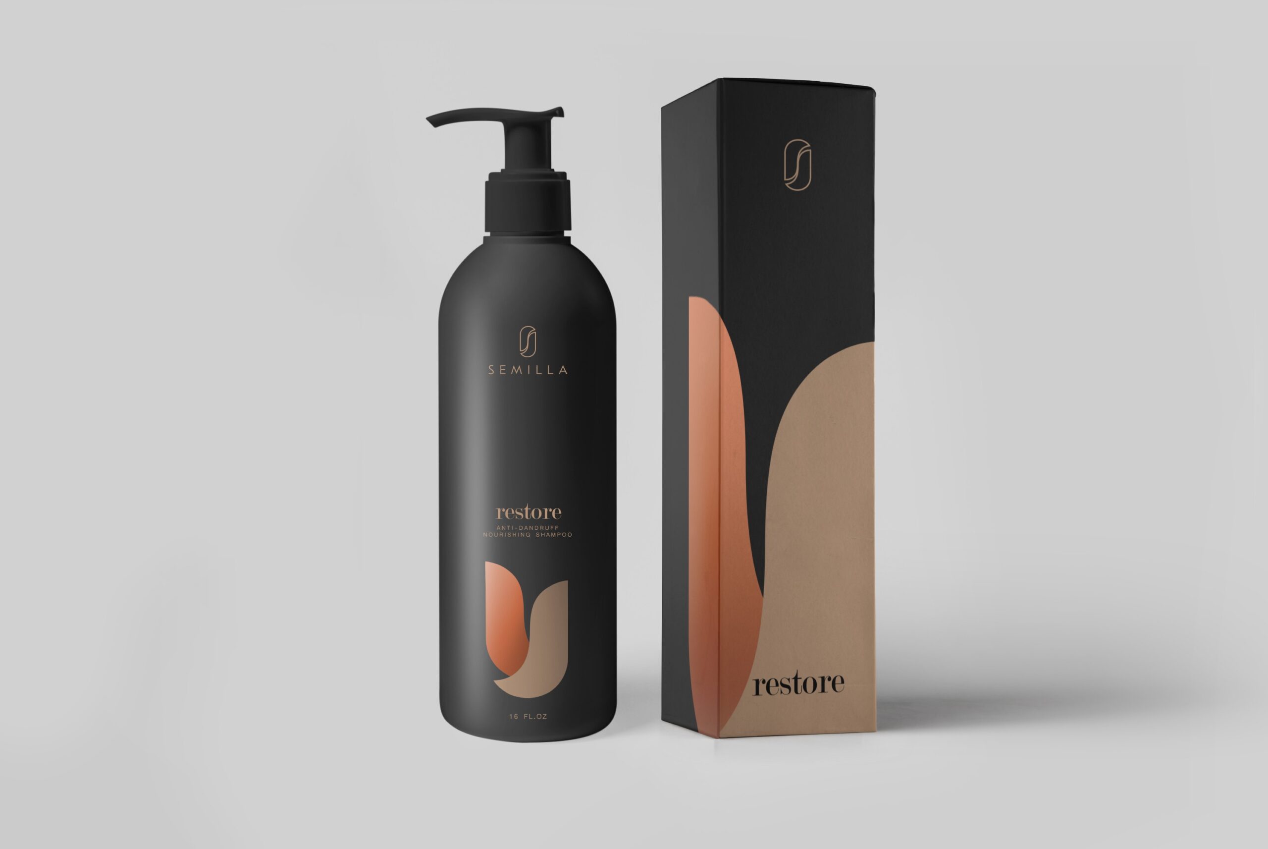 Shampoo bottle and box design1