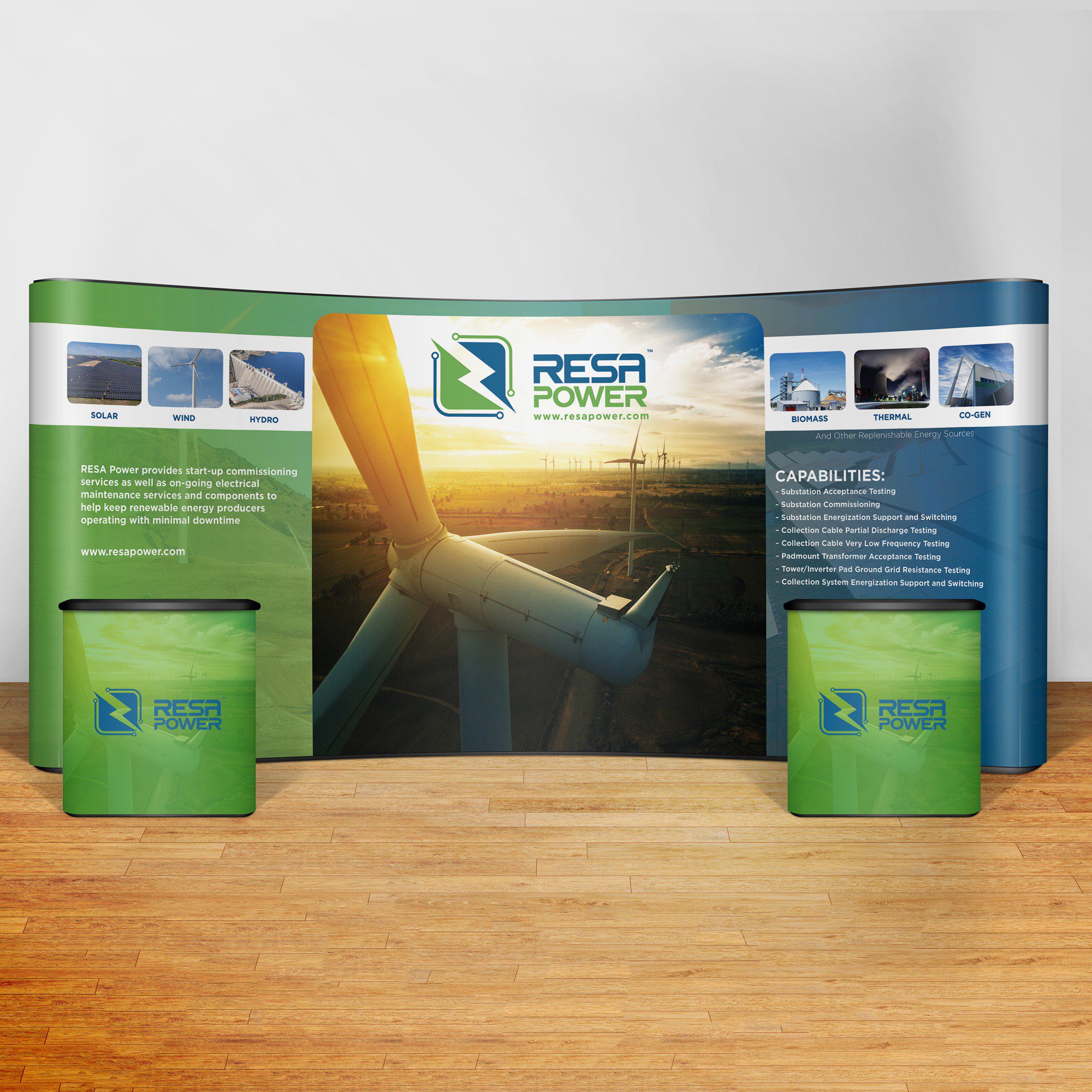 Tradeshow Booth design for Resa power1
