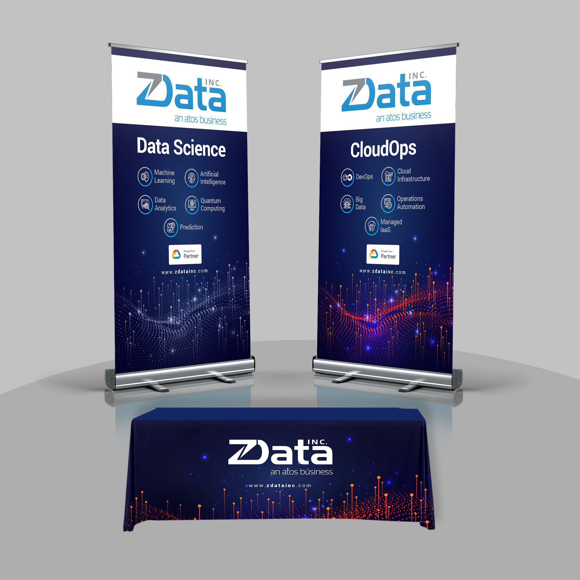 technology conference Marketing displays for ZData1